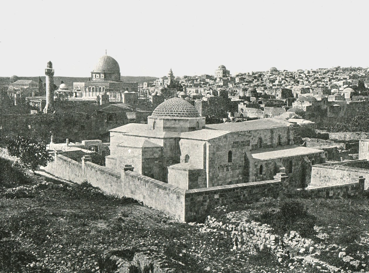La Iglesia de Santa Ana, Jerusalén, Palestina, 1895 de Unbekannt