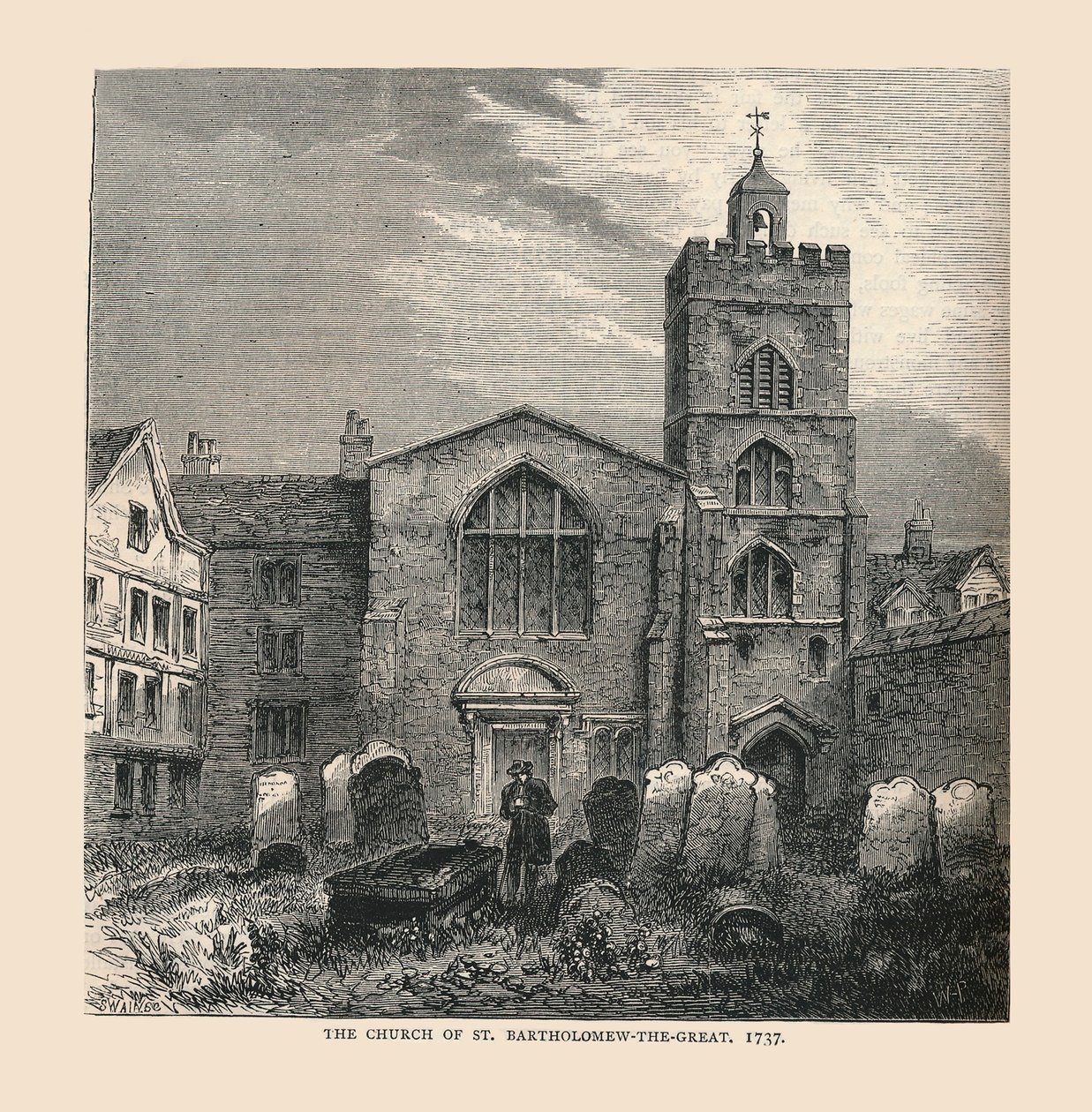 La iglesia de San Bartolomé el Grande, 1737 de Unbekannt