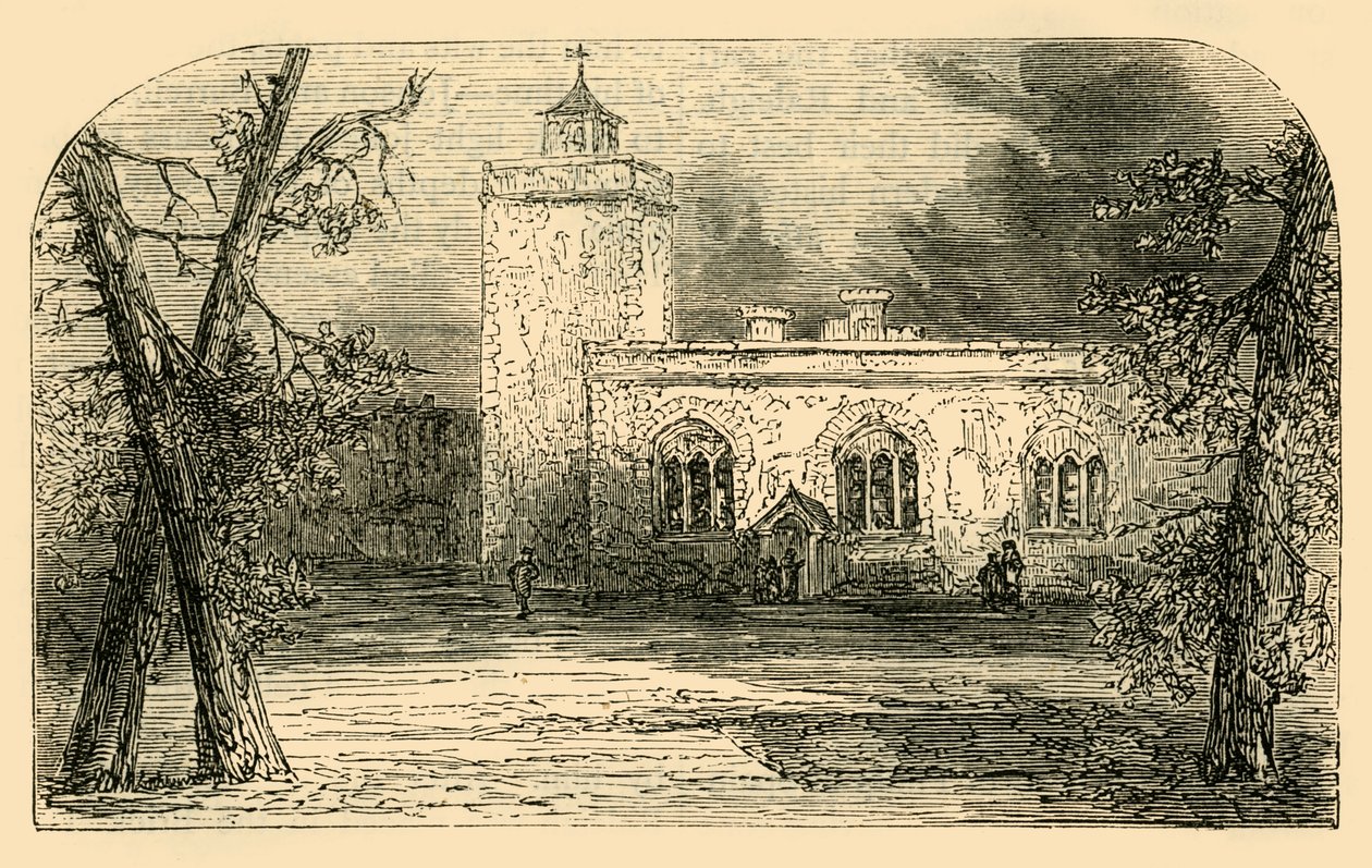 La Iglesia de San Pedro en Tower Green, c1872 de Unbekannt