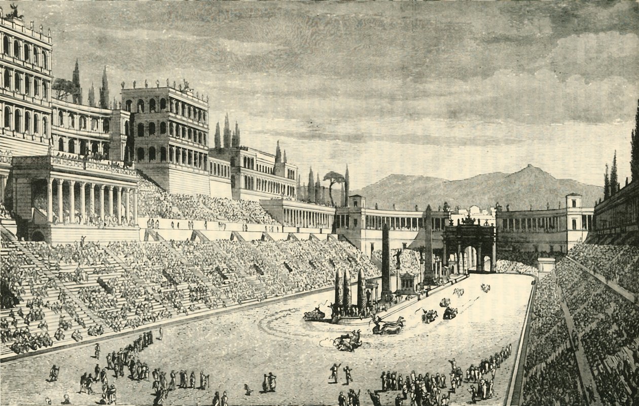 La restauración del Circo Máximo, 1890 de Unbekannt