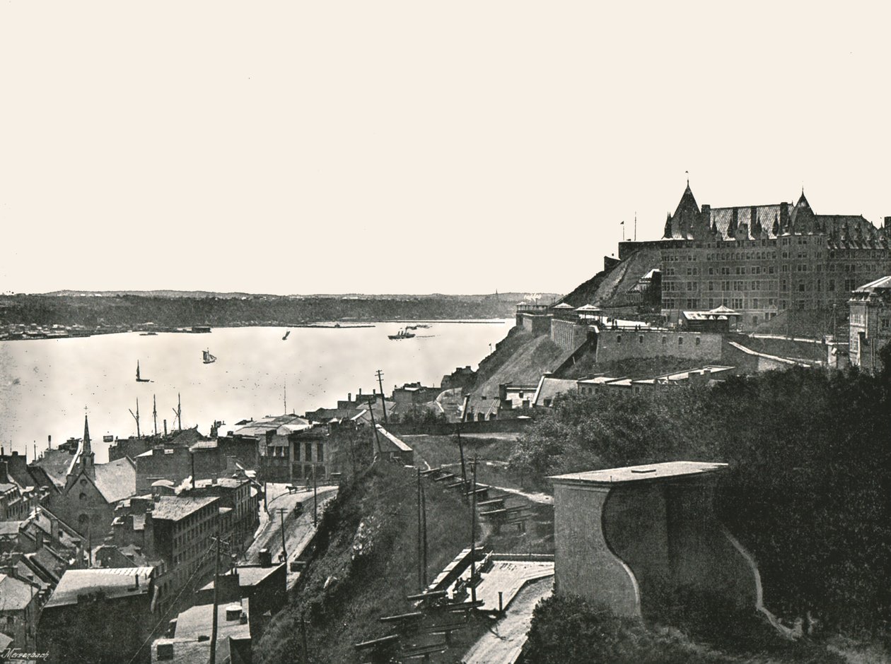 La Ciudadela y el río San Lorenzo, Quebec, Canadá, 1895 de Unbekannt