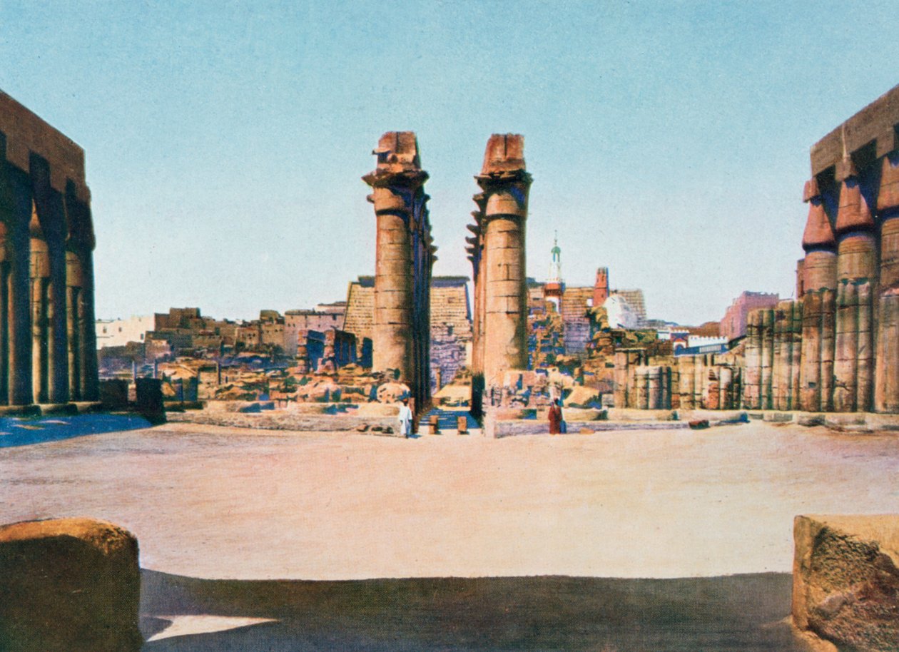 La Columnata de Amenhotep III, Templo de Luxor, Egipto, siglo XX de Unbekannt