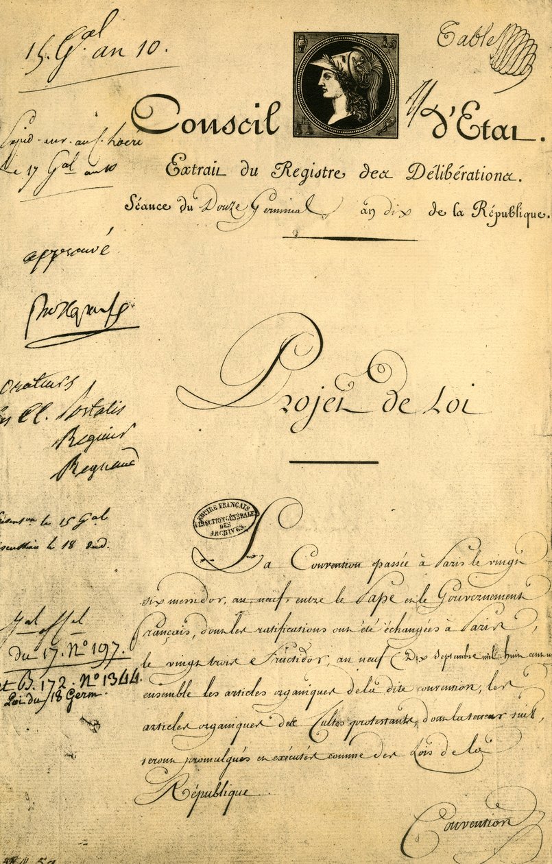El Concordato y los Artículos Orgánicos, 5 de abril de 1802, 1921 de Unbekannt