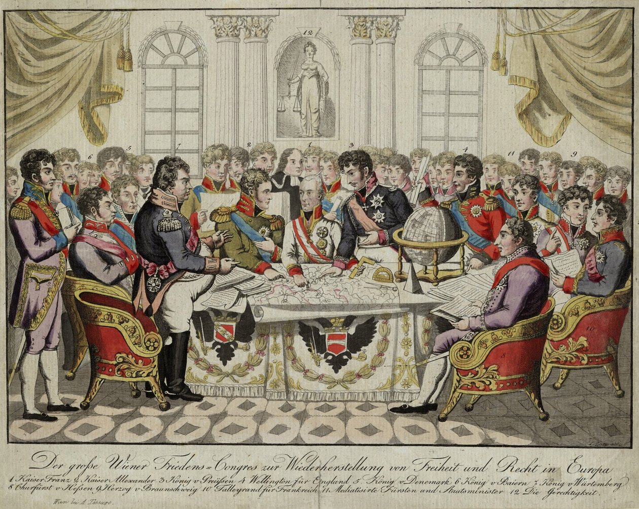 El Congreso de Viena, c. 1815 de Unbekannt