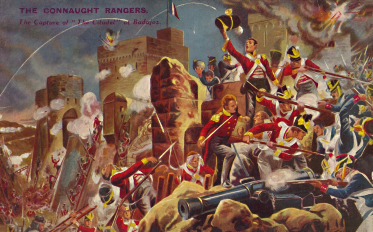 Los Rangers de Connaught. La captura de la Ciudadela en Badajoz, 1812, 1939 de Unbekannt