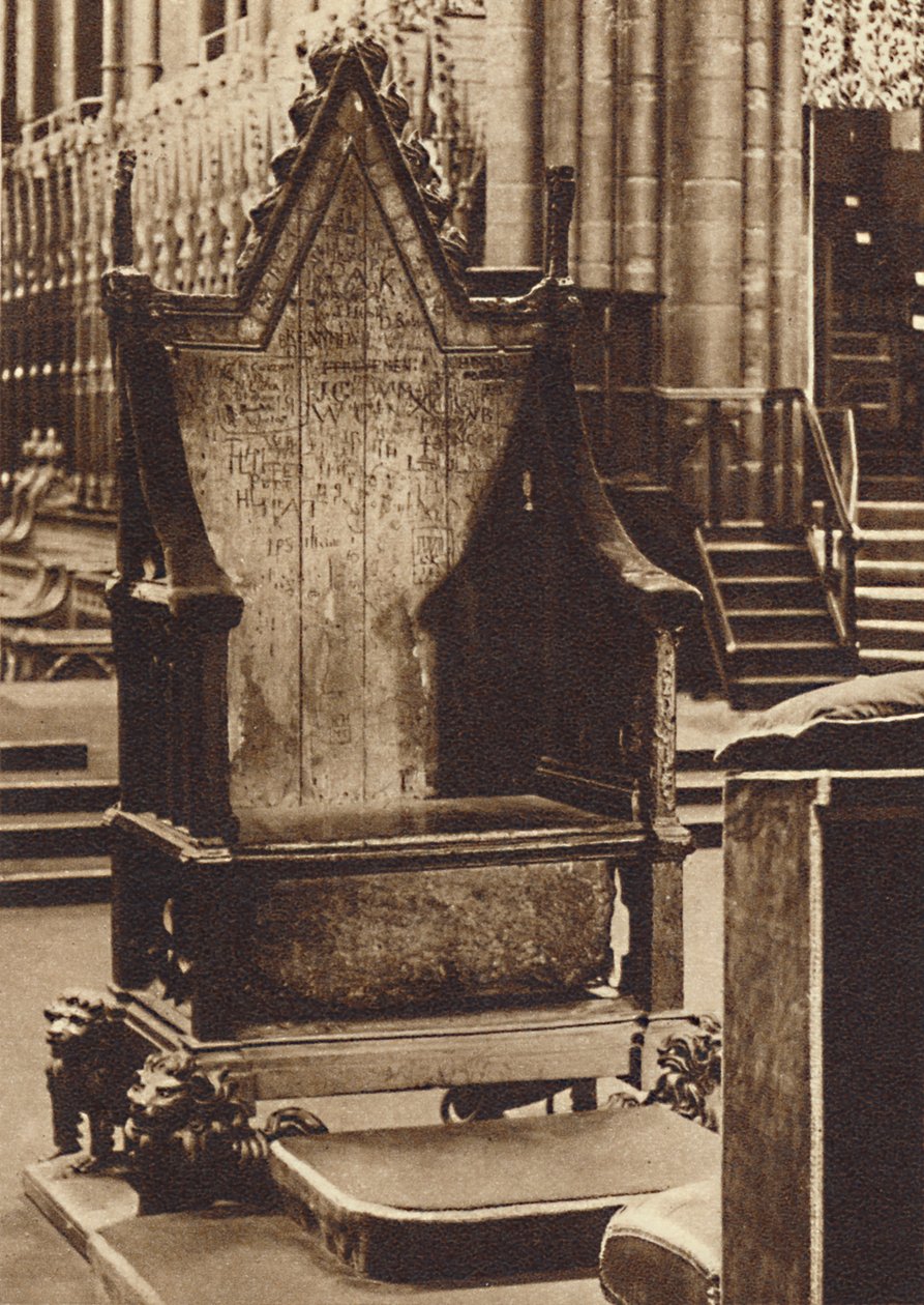 La Silla de Coronación y la Piedra de Scone de Unbekannt