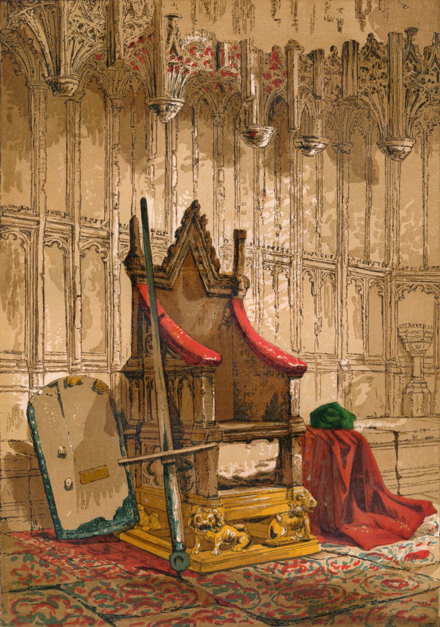 La Silla de la Coronación, c1845 de Unbekannt