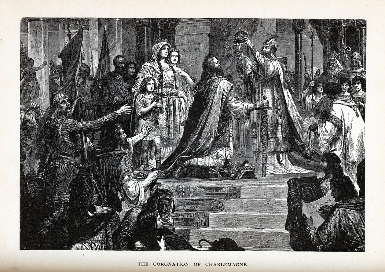 La coronación de Carlomagno, 1882 de Unbekannt