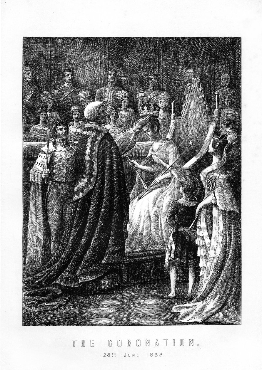 La coronación de la Reina Victoria, Abadía de Westminster, Londres, 28 de junio de 1838, 1899 de Unbekannt