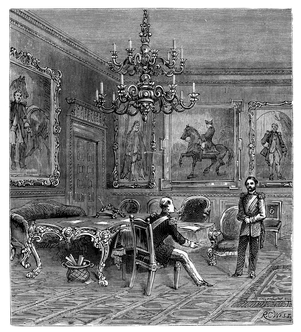 La sala del consejo, Palacio de St James, 1900 de Unbekannt