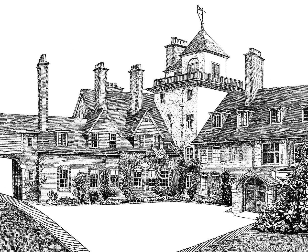 El Patio, Standen, East Grinstead, 1900 de Unbekannt