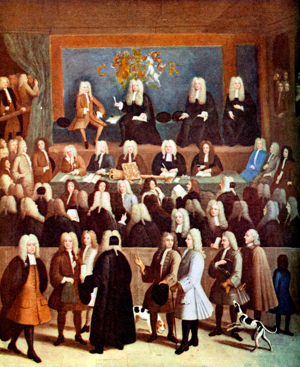 El Tribunal de Cancillería en el reinado de Jorge I, siglo XVIII c1905 de Unbekannt