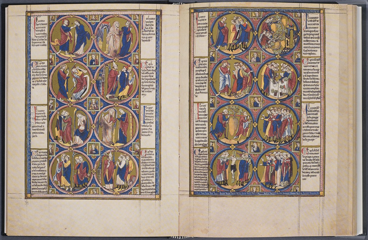 La Creación. Biblia moralizada Codex Vindobonensis 2554, ca 1250 de Unbekannt