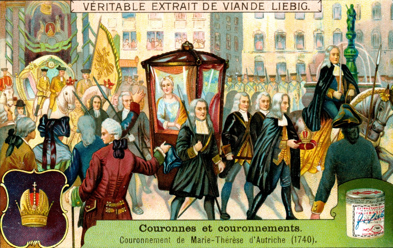 La coronación de María Teresa de Austria en 1740, c1900 de Unbekannt