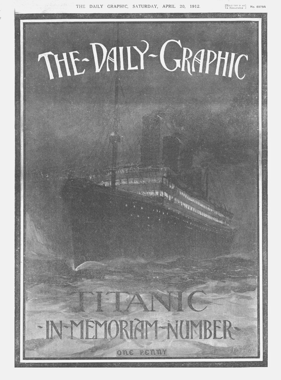 The Daily Graphic - Número en memoria del Titanic, portada, 20 de abril de 1912 de Unbekannt