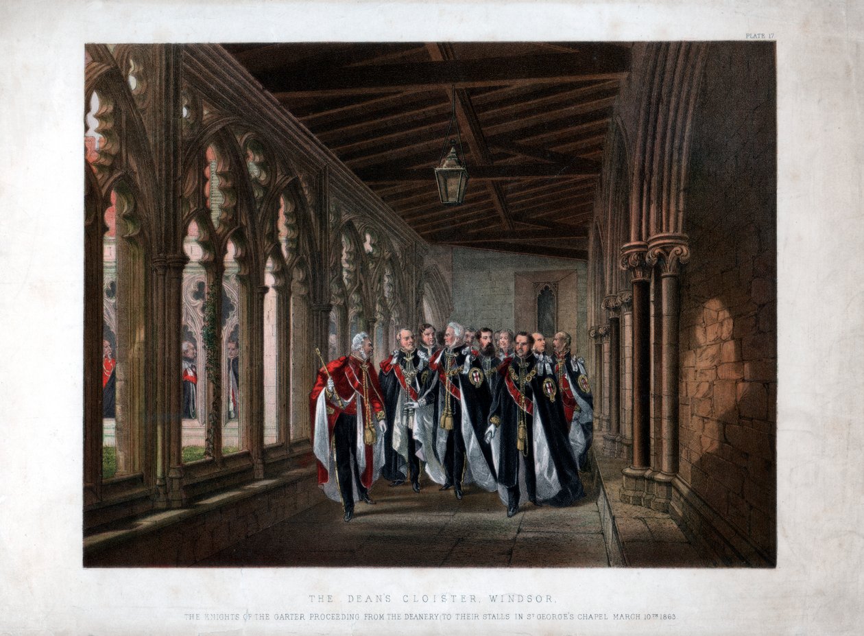 El claustro del decano, Windsor, 10 de marzo de 1863 de Unbekannt
