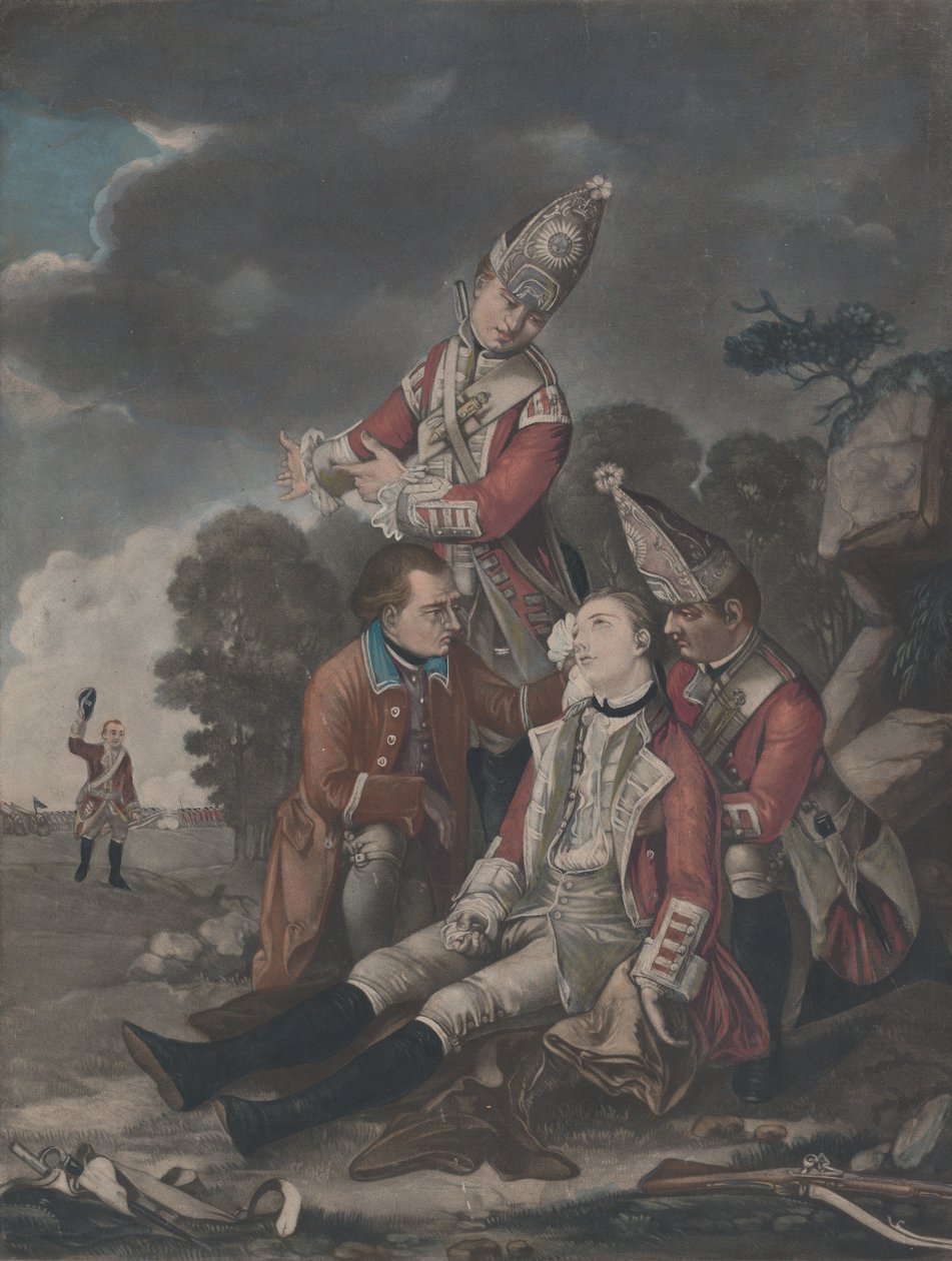La Muerte del General Wolfe en Quebec, septiembre de 1759, 10 de octubre de 1779 de Unbekannt