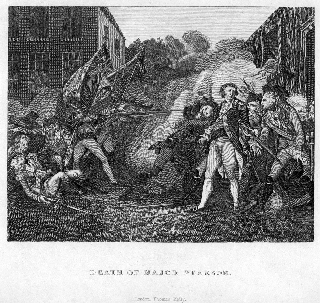 La muerte del Mayor Pearson, c. 1782-c. 1784 de Unbekannt