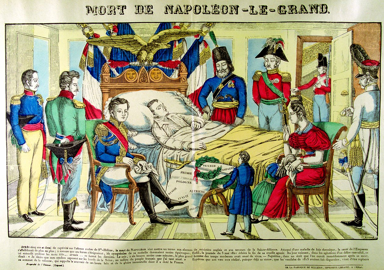 La muerte de Napoleón el Grande, 5 de mayo de 1821, 1825 de Unbekannt