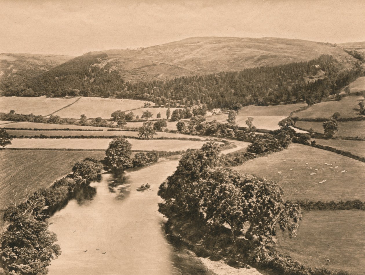 El Valle del Dee, desde el Montículo de Glendower, 1902 de Unbekannt