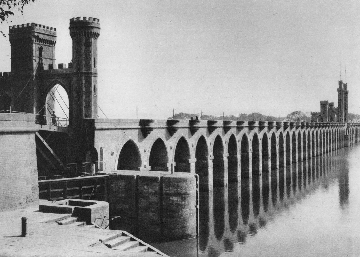 La presa del Delta, El Cairo, Egipto, c. 1920 de Unbekannt