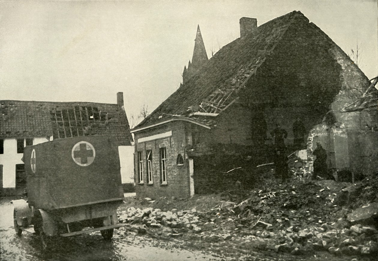 Las dificultades y peligros del trabajo de la Cruz Roja, 1919 de Unbekannt