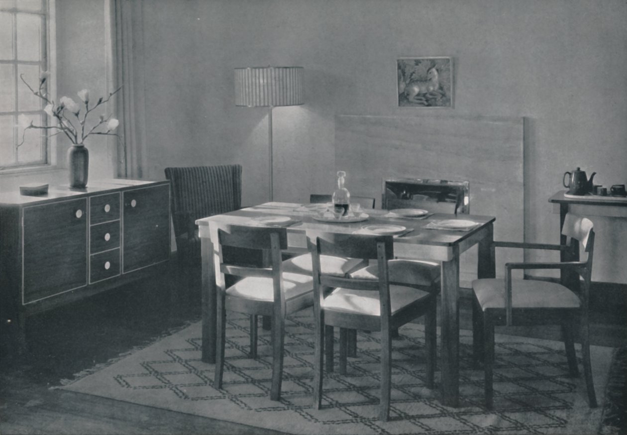 El Comedor - Muebles de nogal y sicomoro, 1942 de Unbekannt