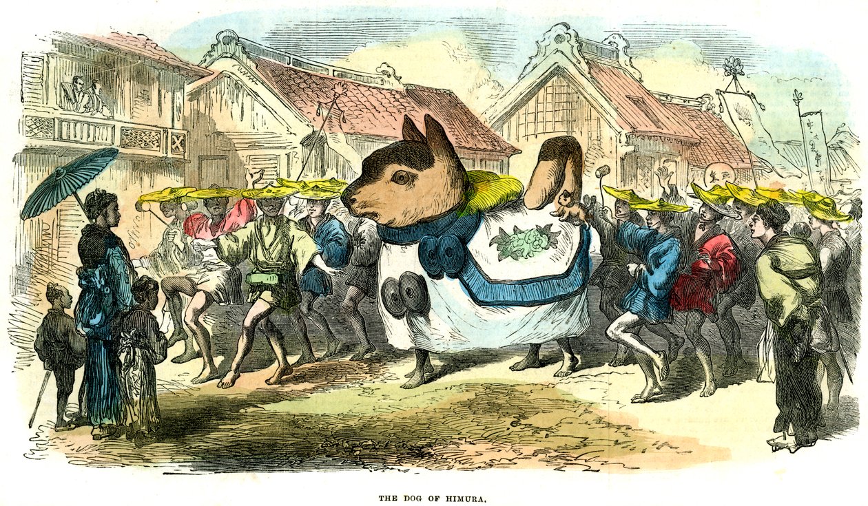 El perro de Himura, Japón, 1872 de Unbekannt
