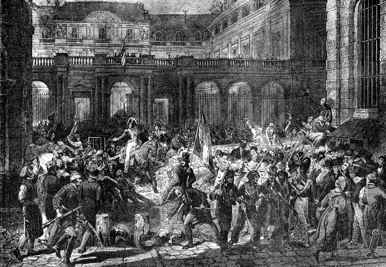 El Duque de Orleans deja el Palacio Real, París, 31 de julio de 1830, 1882-1884 de Unbekannt