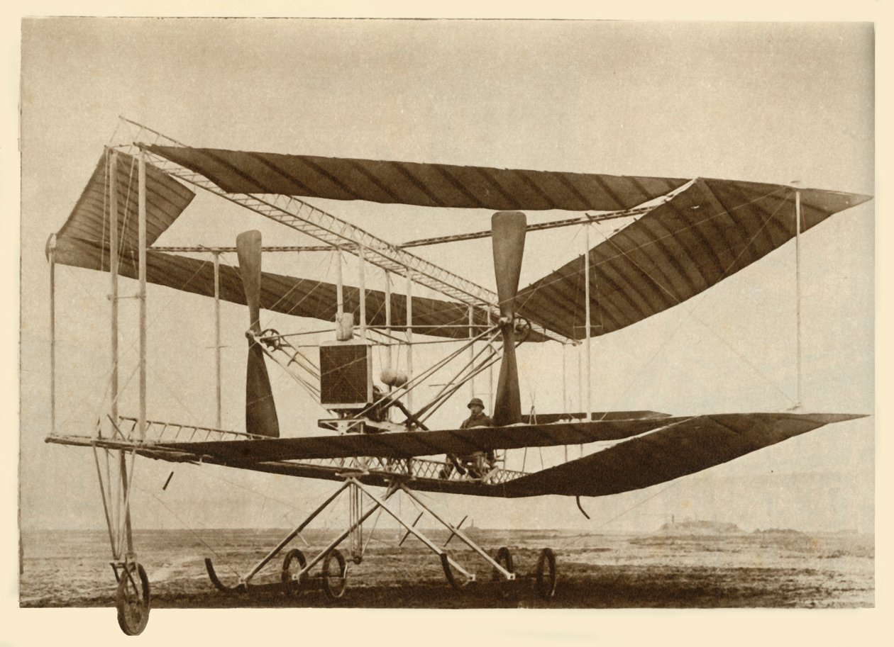 El biplano romboidal de Edwards, c1911, 1935 de Unbekannt