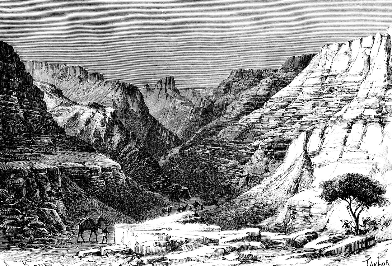 La Garganta de Egueri, Norte de África, 1895 de Unbekannt