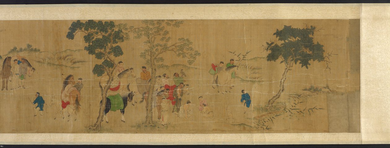 Los Dieciocho Eruditos en una Reunión Literaria, dinastía Ming o Qing, siglo XVII de Unbekannt