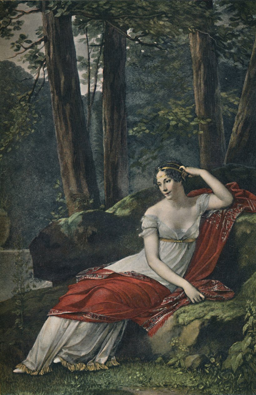 La Emperatriz Josefina en el Parque de Malmaison, 1809, 1896 de Unbekannt