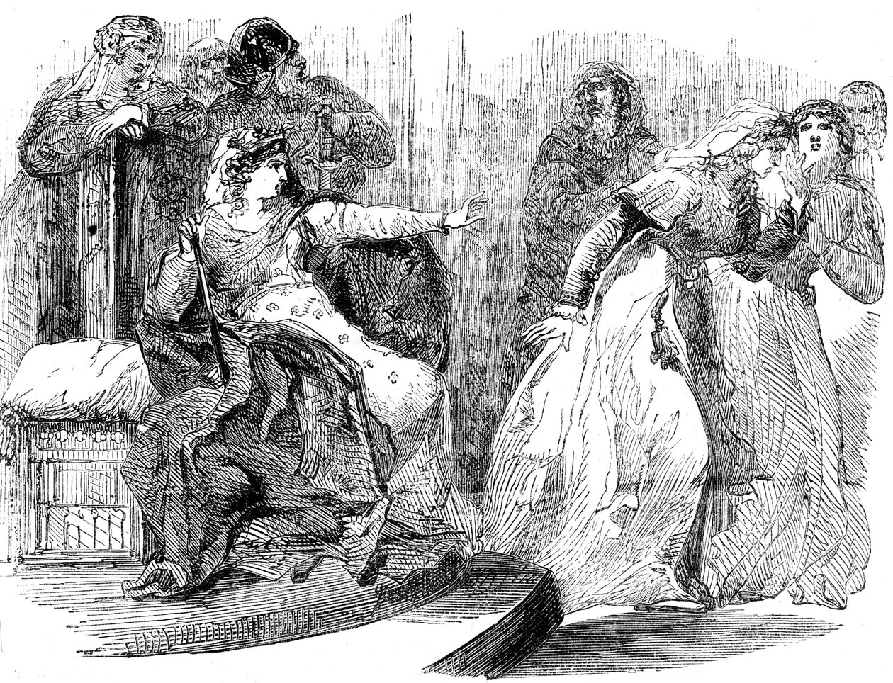 La Emperatriz Matilde y la Reina de Esteban, siglo XII de Unbekannt