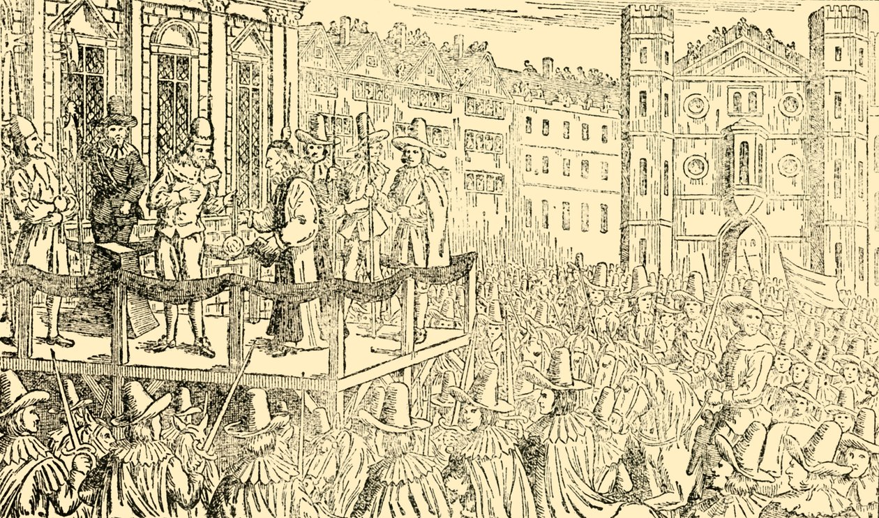 La Ejecución de Carlos I en Whitehall, 30 de enero de 1649, c1930 de Unbekannt