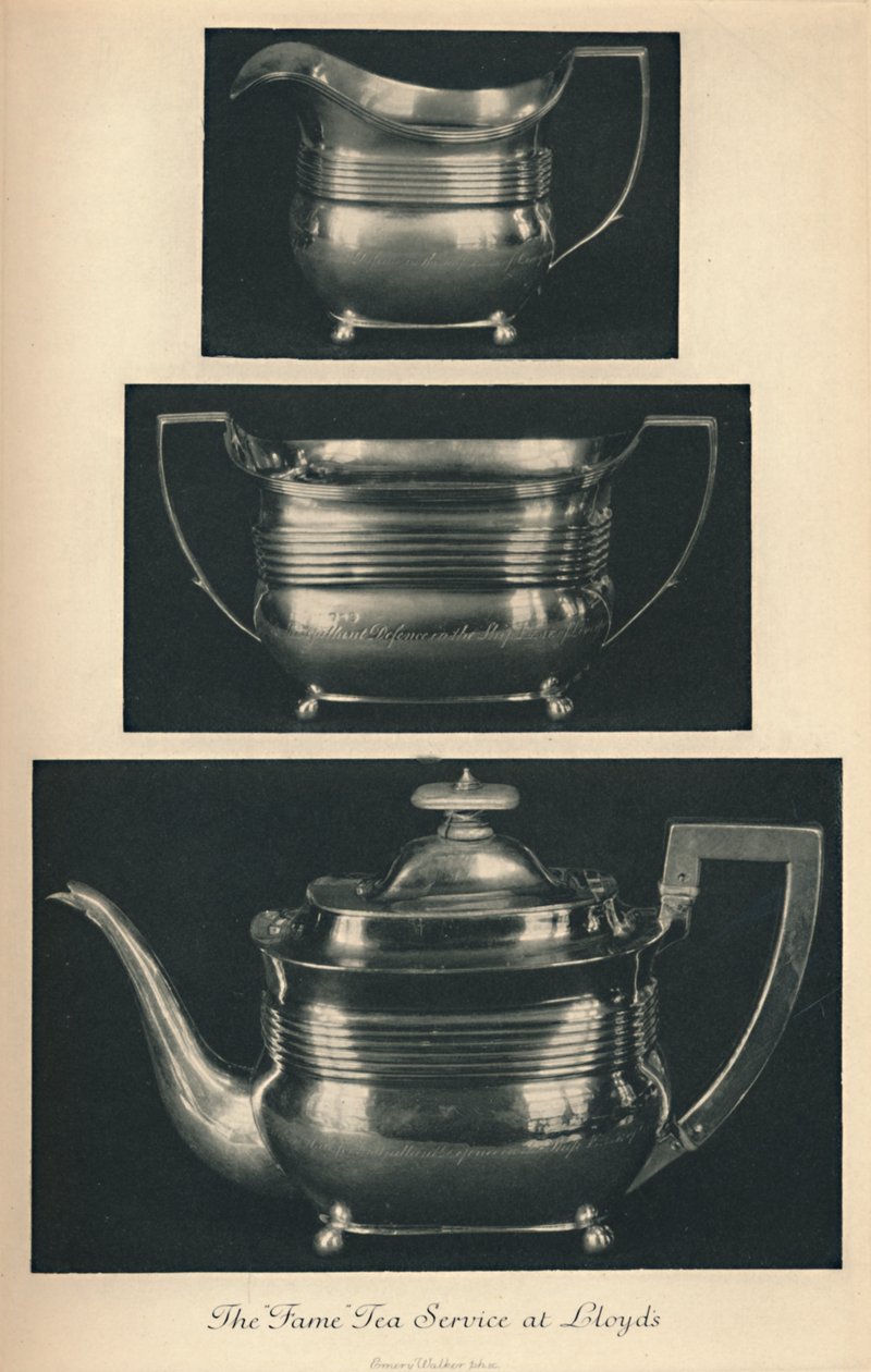 El Servicio de Té de la Fama en Lloyds, c. 1804, 1928 de Unbekannt