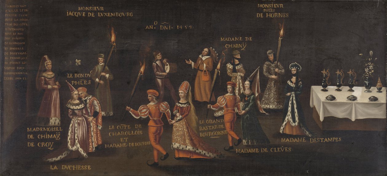 La Fiesta del Faisán Le voeu du faisan, mediados del siglo XVI de Unbekannt