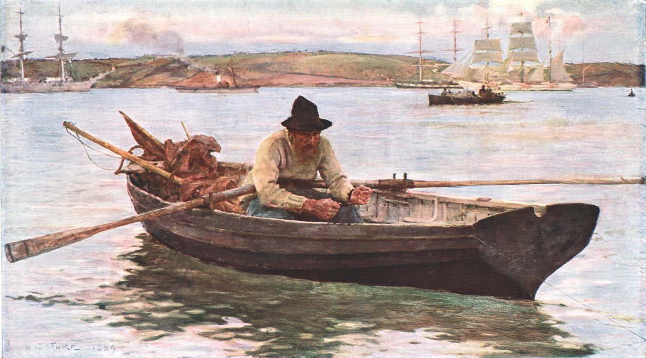 El pescador, c1902 de Unbekannt