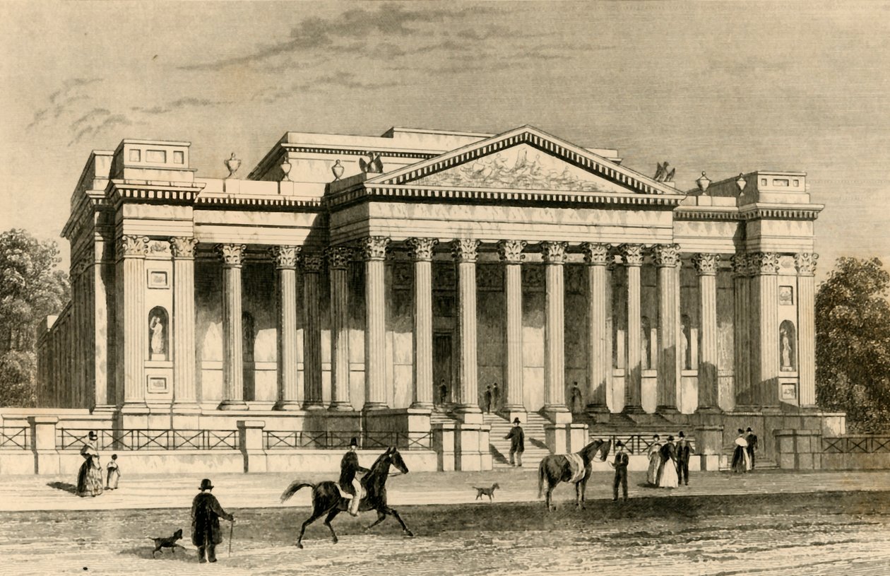 El Museo Fitzwilliam, Cambridge, c1835 de Unbekannt