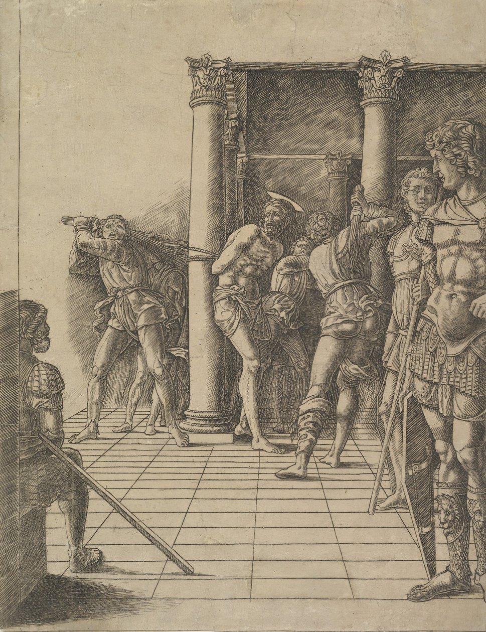 La Flagelación, con el Pavimento, ca. 1475-80 de Unbekannt