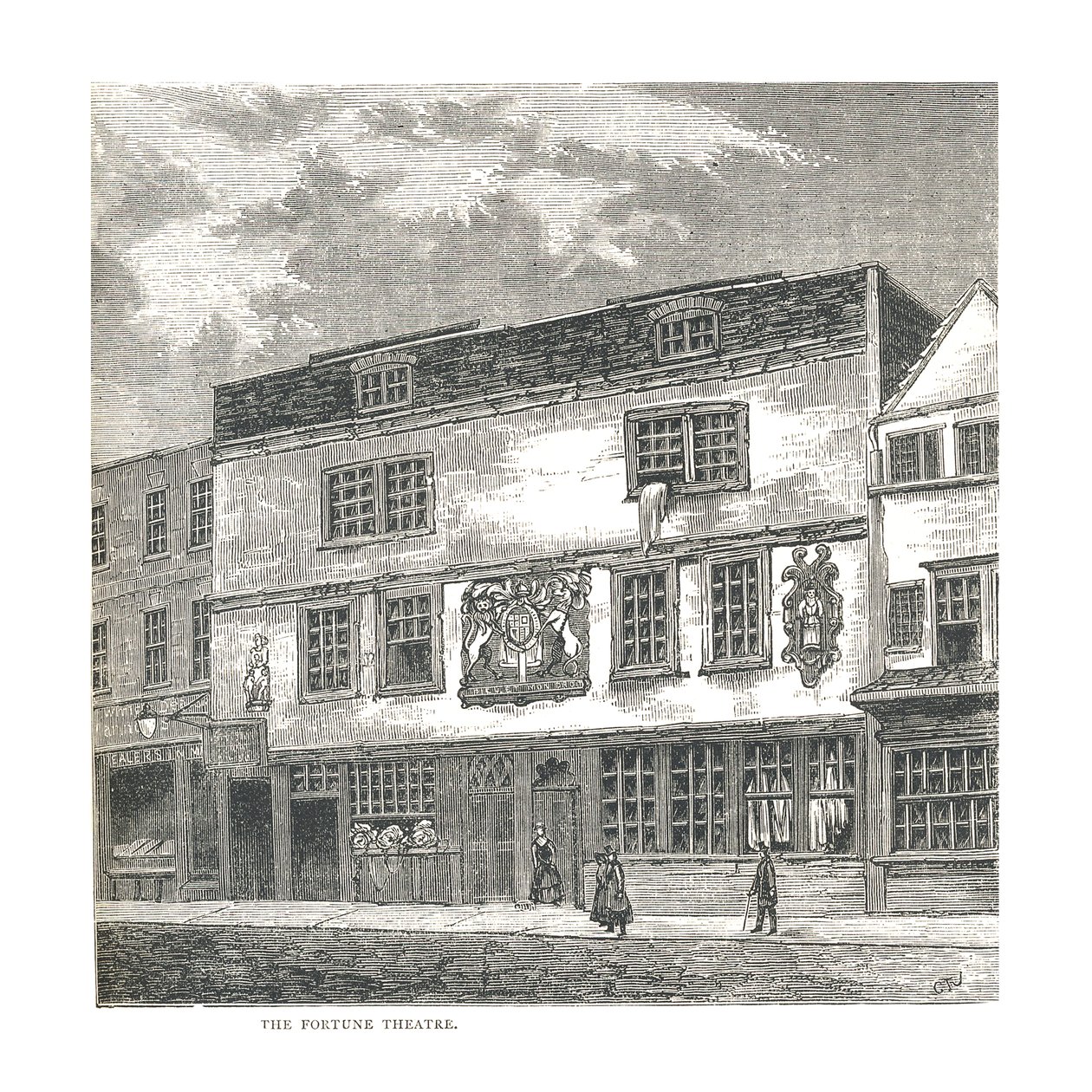 El Teatro Fortune. De una impresión publicada por Wilkinson en 1811, 1878 de Unbekannt