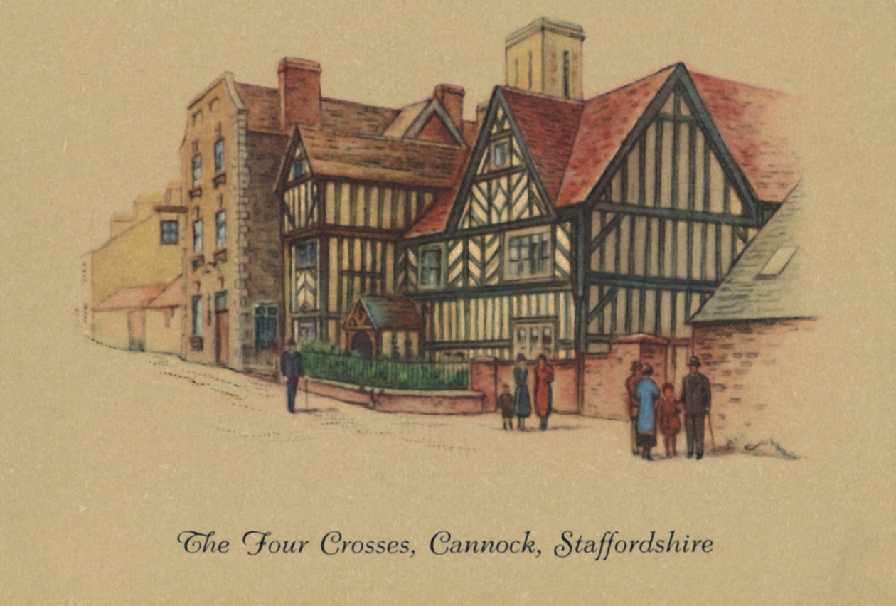 Las Cuatro Cruces, Cannock, Staffordshire, 1939 de Unbekannt