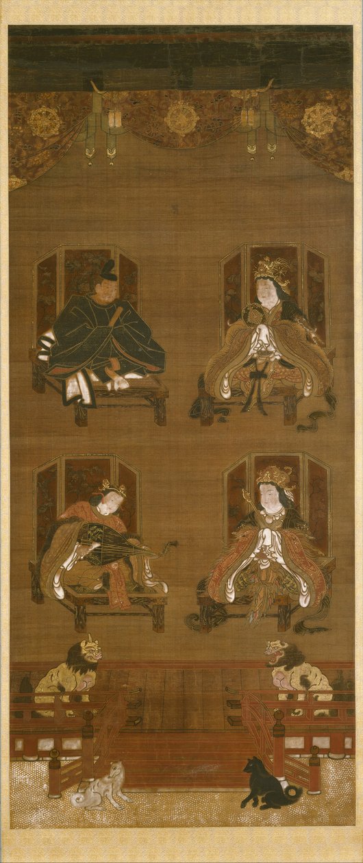 Las Cuatro Deidades del Complejo del Templo Koyasan, finales del siglo XIV de Unbekannt