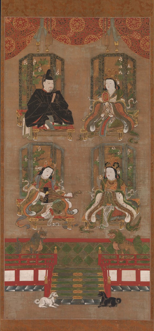 Las Cuatro Deidades del Monte Koya, siglo XVI de Unbekannt