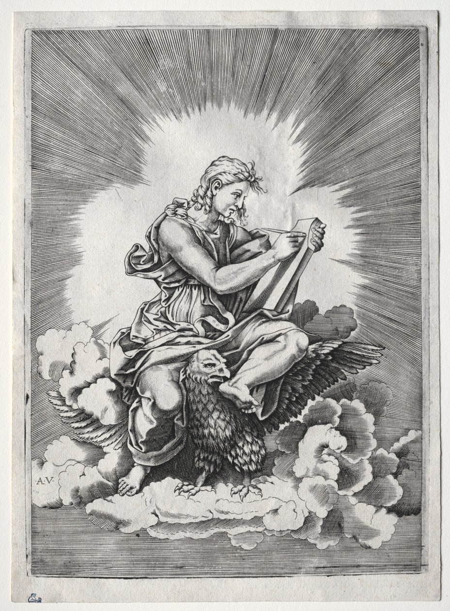 Los Cuatro Evangelistas: San Juan, c. 1518 de Unbekannt