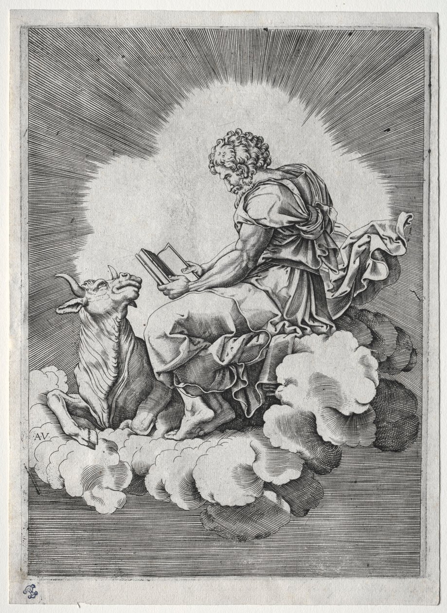 Los cuatro evangelistas: San Lucas, c. 1518 de Unbekannt