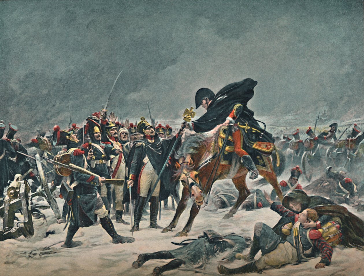 El Decimocuarto del Línea en Eylau, febrero de 1807, 1896 de Unbekannt