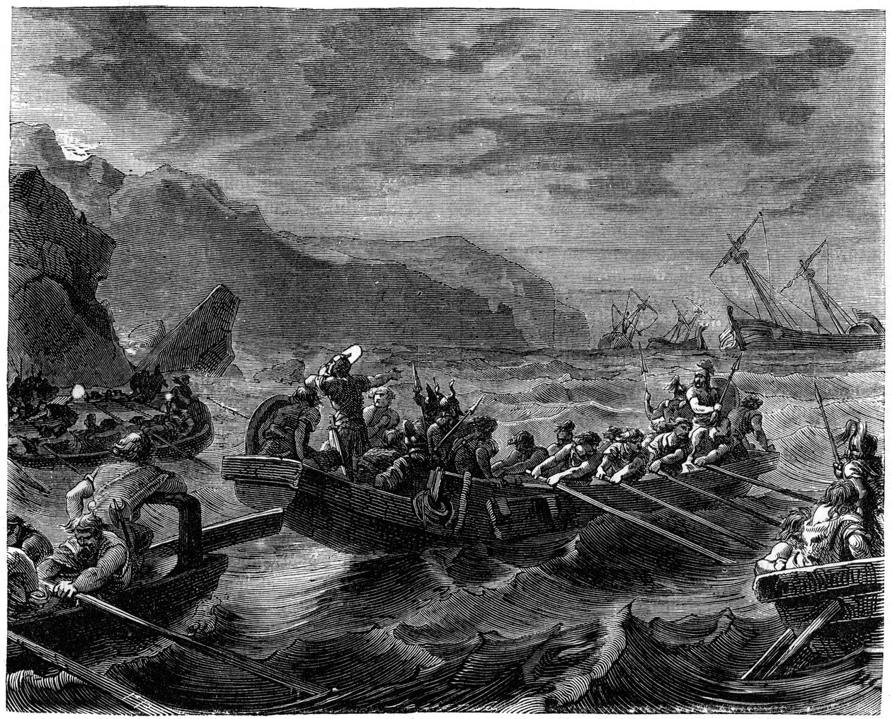 Los francos cruzan el mar embravecido, 1882-1884 de Unbekannt