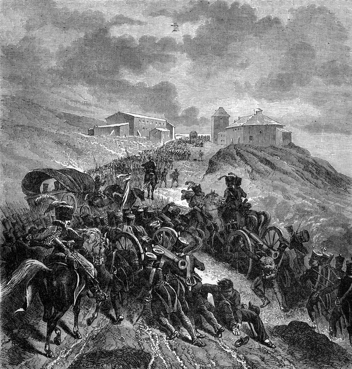 El ejército francés cruzando la Sierra de Guadarrama, España, 22-24 de septiembre de 1808 de Unbekannt