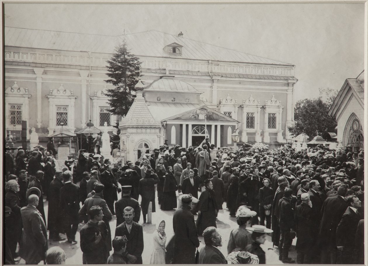 El funeral de Anton Chéjov en el Cementerio Novodévichi, 22 de julio de 1904, 1904 de Unbekannt
